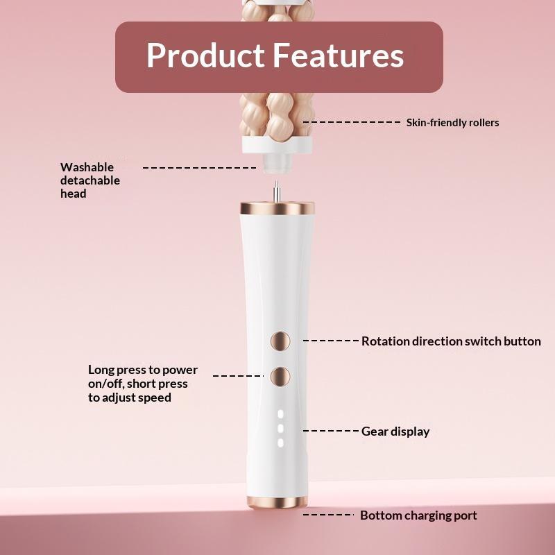 Luxury Skincare Tools - 3D-Gesichtsroller-Massagegerät mit rotierendem Wellendesign, luxuriöses Hautstraffungs-Massagegerät